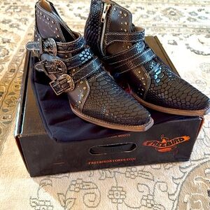 Black Snake Wilhelmina Boot